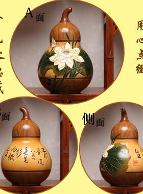 鱼客厅酒柜摆件隔断玄关装饰品对小陶瓷入户P中式博古架工艺进门