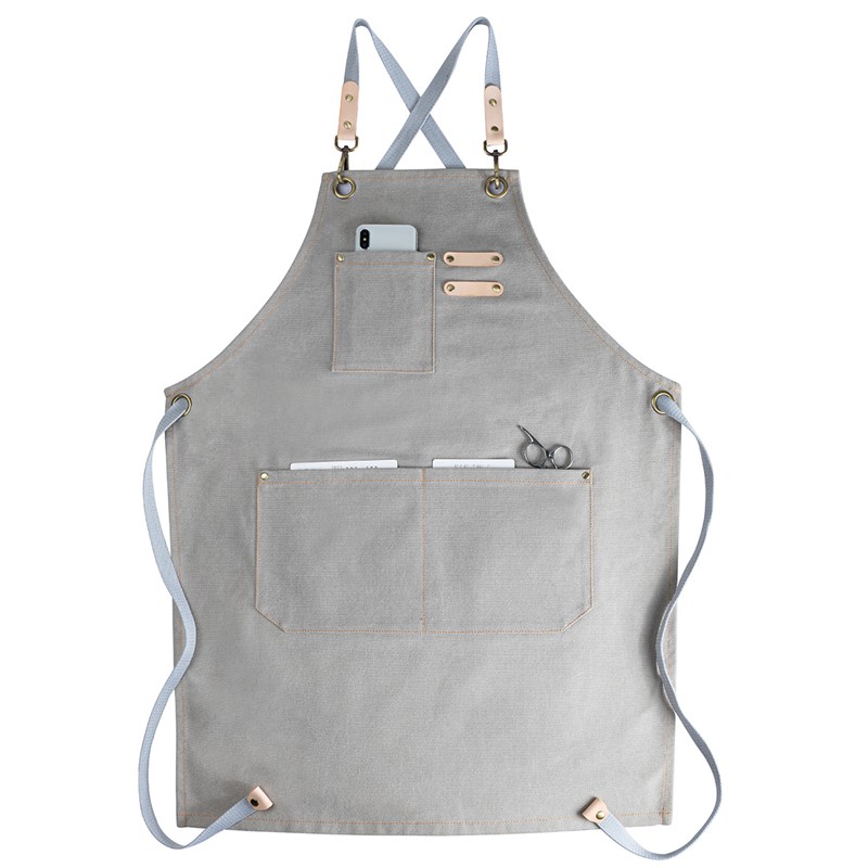 咖啡师围裙定制Logo印字画x画宠物理发店花艺师时尚酒吧防水工作