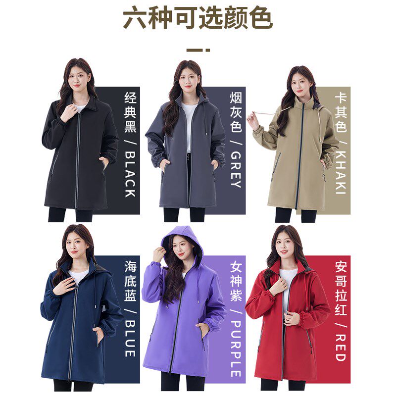 新款秋冬季加绒加厚罩衣女士防水防油厨房围裙可外穿工作服男大褂