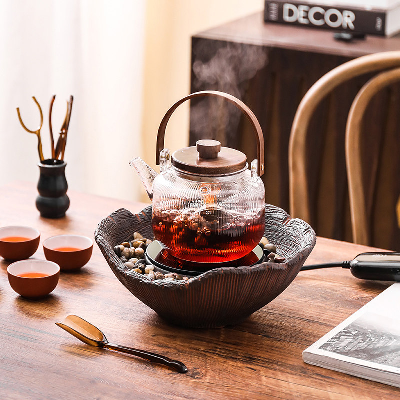 古舍电陶炉煮茶器智能静音茶炉全自动小型家用玻璃壶泡茶套装