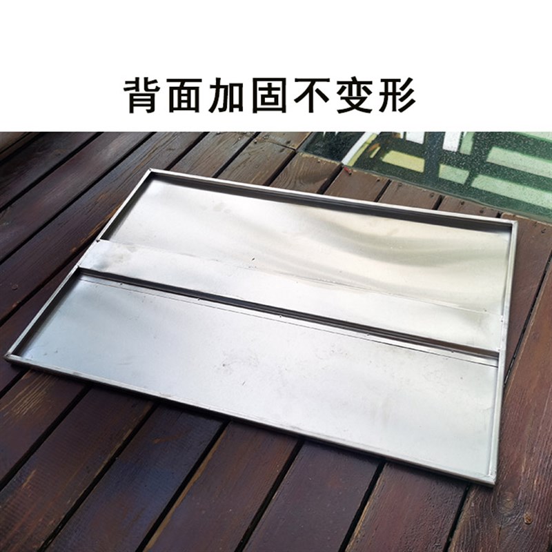 古早蛋糕拖盘烤盘不锈钢加厚不粘底蛋糕翻盘商用长方形烘焙盘