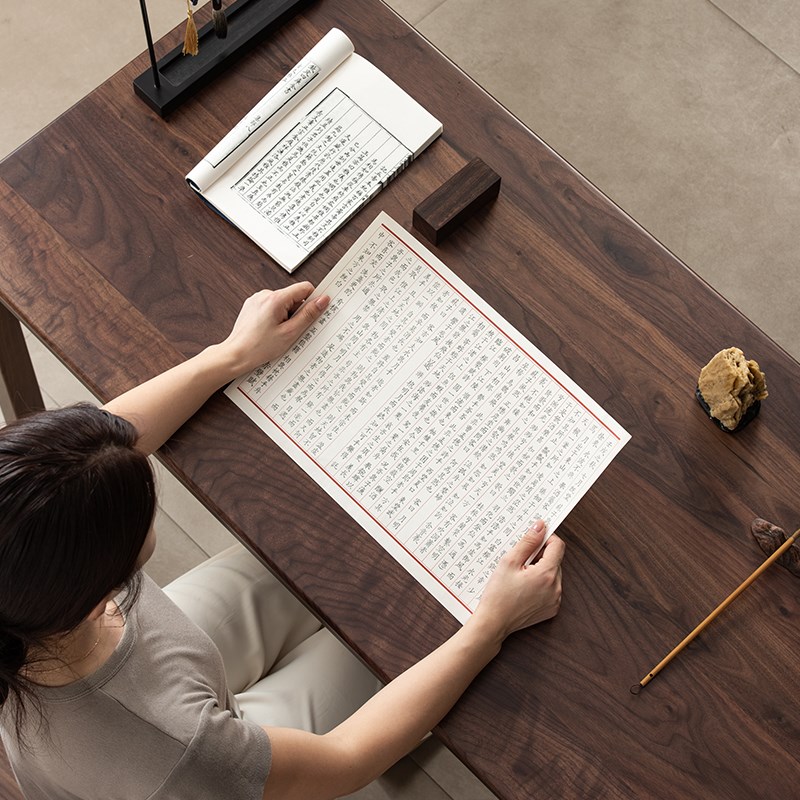 北美黑胡桃木茶桌新中式实木泡茶桌茶台阳台家用餐桌书桌功夫茶几