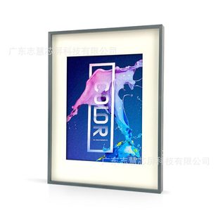 甄选7.3寸E6全彩色电子墨水屏相框 可壁挂实木相框电子相册低功耗