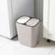 甄选日本家用分类垃圾桶小型双桶双盖按压垃圾筒干湿分离客厅厨房