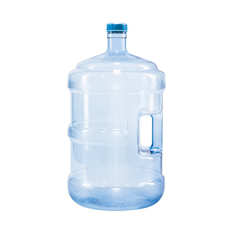 甄选7.5L圆桶手提家用纯净矿泉水桶饮水机桶pc食品级透明塑料桶包