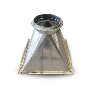 甄选不锈钢方变圆接口镀锌白铁皮天方地圆通风管道加工排风管接头