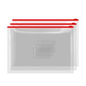 制印lo 加厚防水票据自封袋定 甄选100个装 透明塑料PVC拉链文件袋