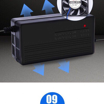 甄选14串48V伏铝壳快充三元锂电池电动车充电器58.8v2A3A4A5A6A8a