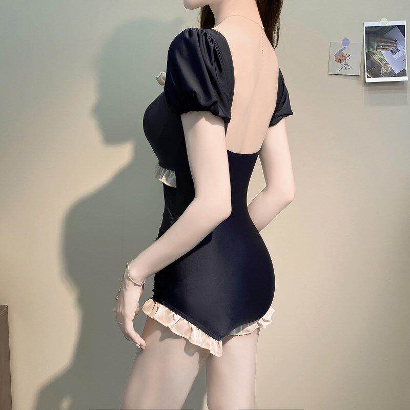 显NiOJdv3o连体泳衣女夏新款款爆遮肉瘦温平角钢托保守泡泉高级感