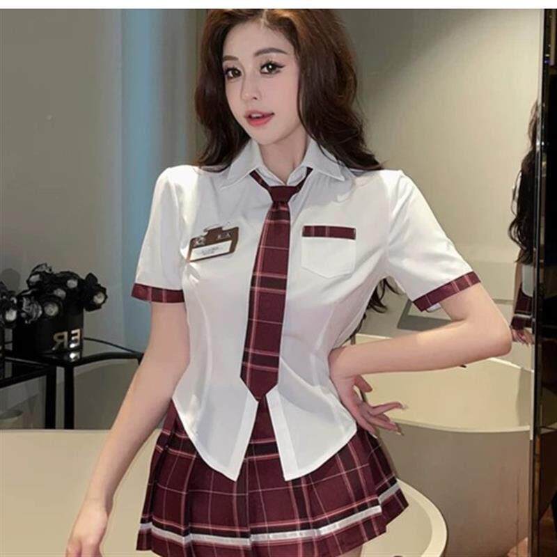速发G32A8TLo格裙妹-套装学学生制制服学院风百褶裙服职业牌夏胸