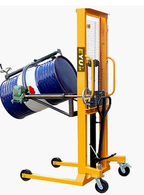 EY-YDA400B液压油桶翻转车手动液压勾式可翻转倒料油桶车多功能油
