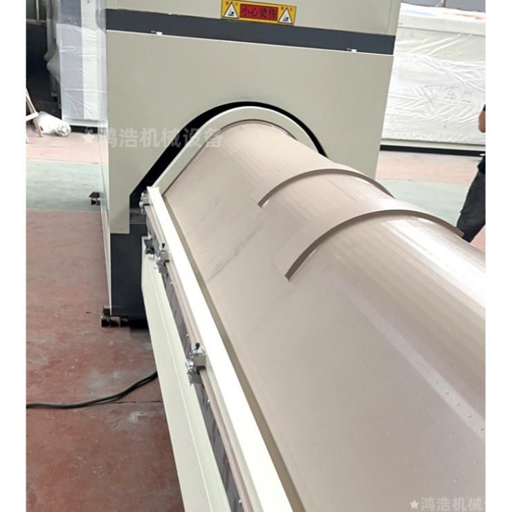 自动裁切套装门真空覆膜机衣柜门木纹膜热转印机WPC圆弧软包吸塑