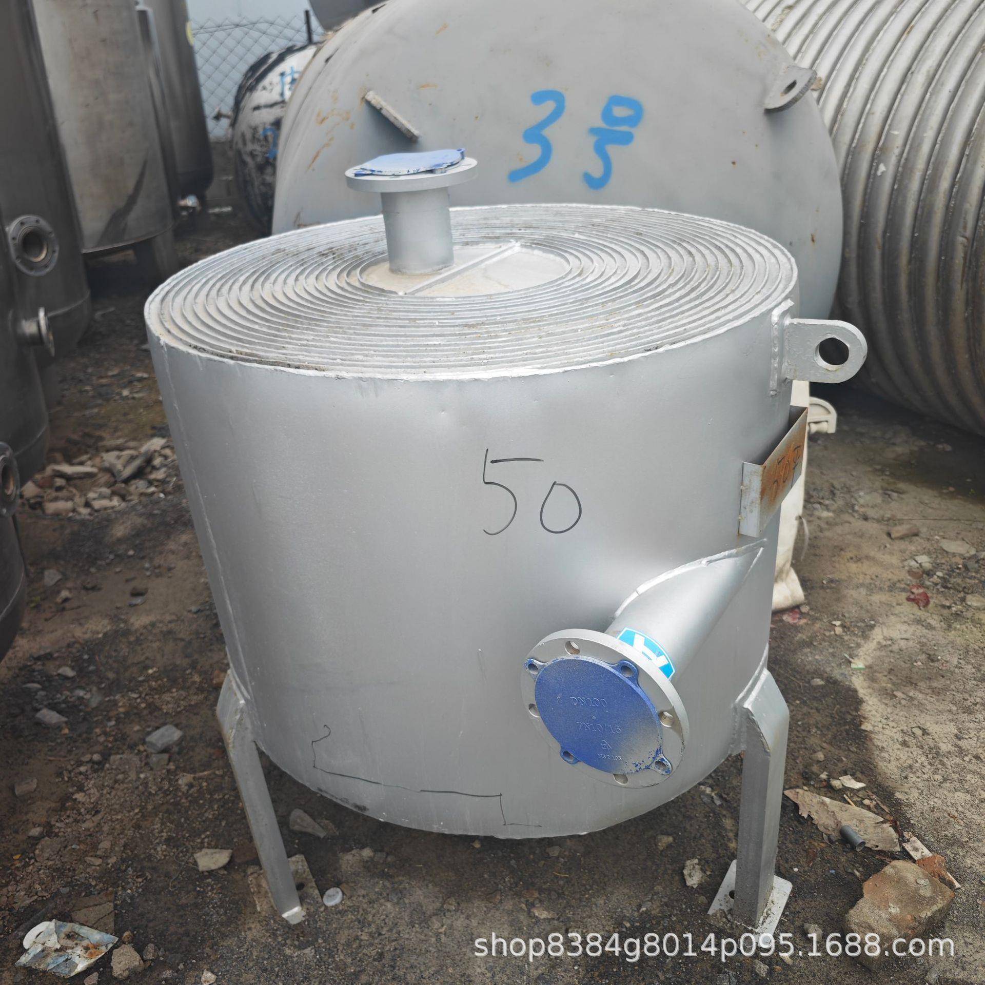 螺旋板式换热器化工食品制药冷却设备不锈钢立式间壁式换热设备