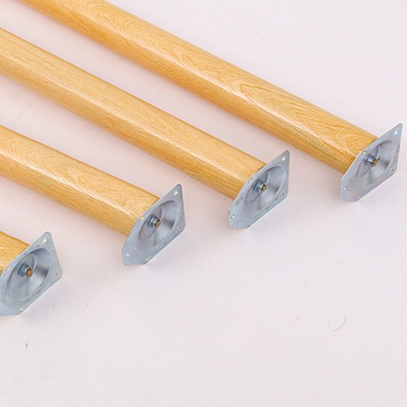 diy桌脚加高木头腿可拆卸学生折叠桌腿马蹄腿写字桌配件小桌子腿