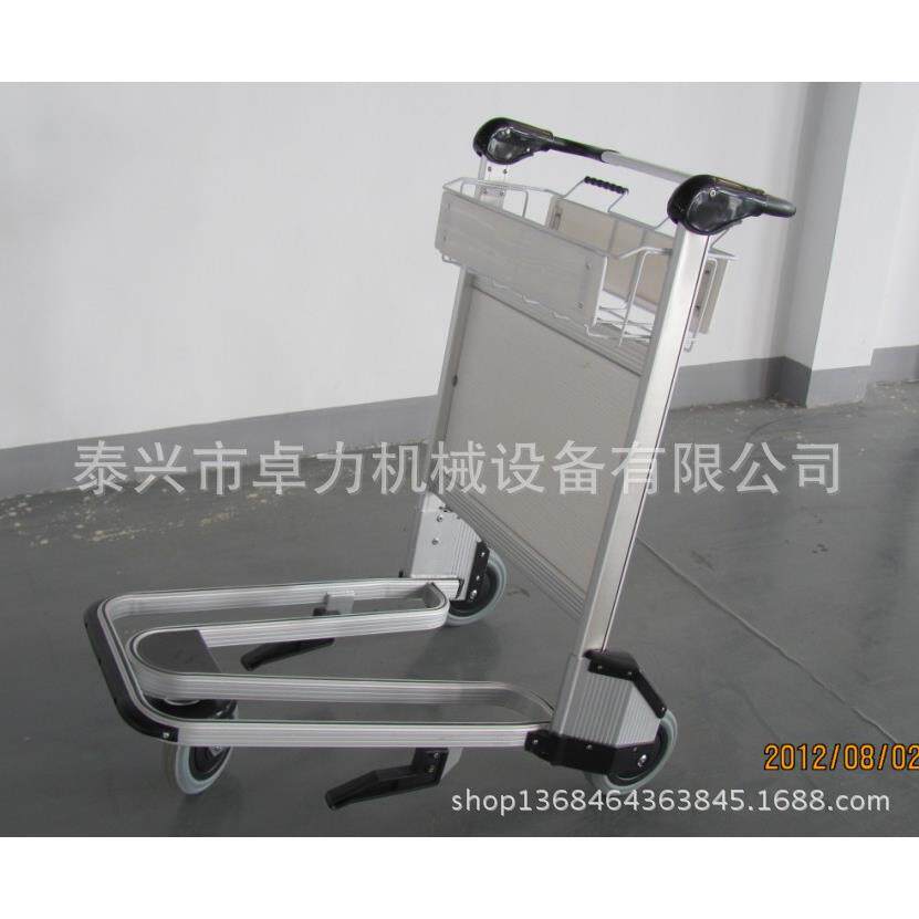 机场手柄加宽行李车、自动手刹静音多功能酒店手推车，车站手推车