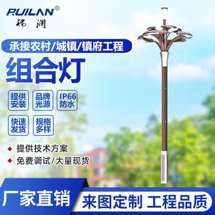 玉兰灯中华灯8-15米组合景观灯led户外照明灯带中式仿古路灯厂家