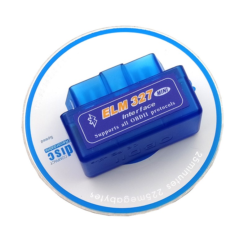 Mini ELM327 蓝牙/Bluetooth Interface V2.1 OBD2 II 带光盘