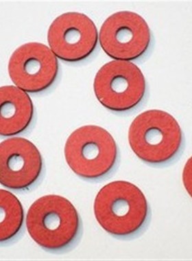 红色纸绝缘平垫片 隔离快巴介垫M3/M4/M5/M6/M8/M10/M12  (100个)