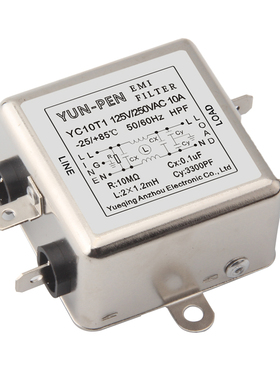 EMI FILTER 滤波器 YC05T1 YC10T1 YC15T1 YC20T1
