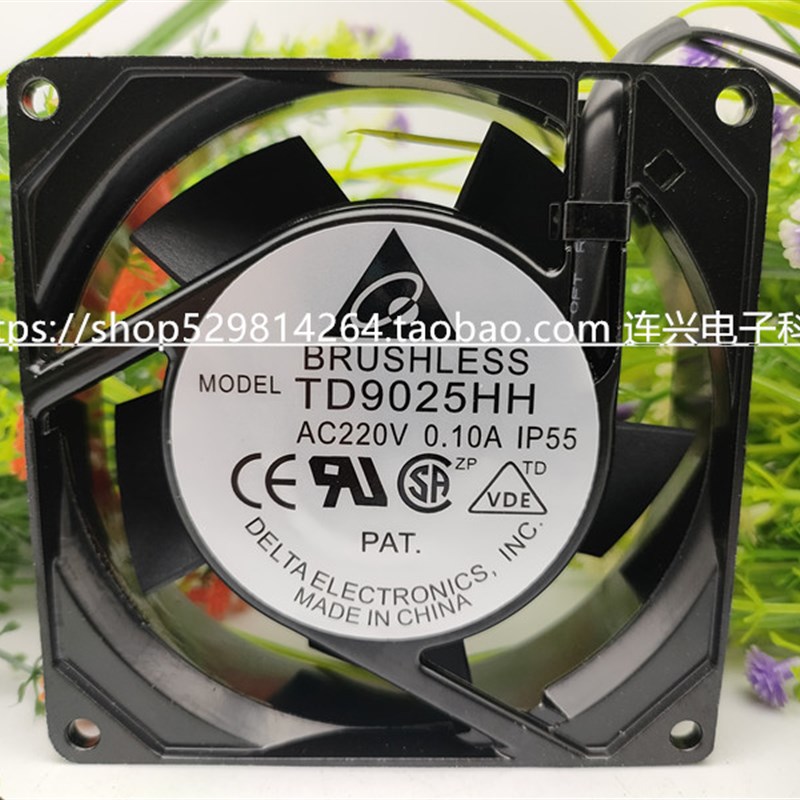 全新台达 TD9025HH 9cm 9025 220v 交流风机工业机柜散热风扇