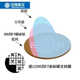 中镜科仪 坐标碳支持膜系列  普通微栅  超薄电镜耗材