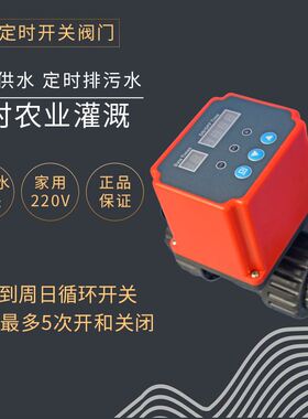 定时电动开关水阀门AC220V家用自来水 自动排污水废水替代电磁阀