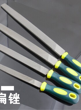 SD/胜达工具 双色塑柄扁锉 平头宽平锉 P4模具钢整形锉 中齿锉刀