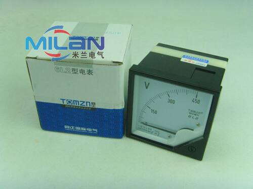 厂家直销 机械式 指针式 电压表 交流电压表 仪表 6L2-V 0~450V