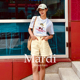 Mardi Mountain韩国正品 2026春夏款 官方旗舰店 黑白纯棉短袖 女t恤
