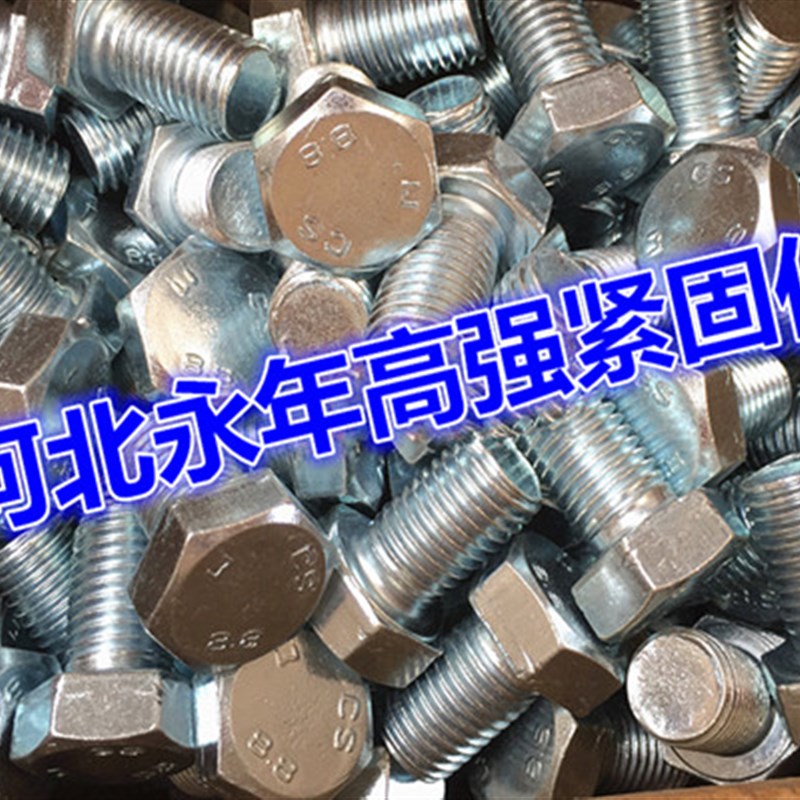镀锌螺栓 螺f丝  镀锌4.8级外六角螺栓/M8M10M12M16M20六角螺丝图片