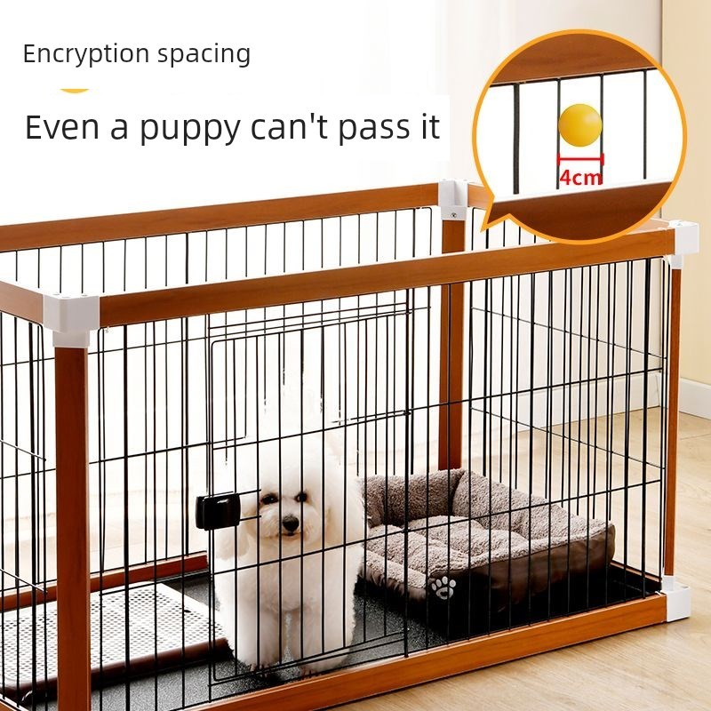 狗围栏室内木制狗笼室内小型和中型狗围栏N法国斗牛犬宠物笼犬舍