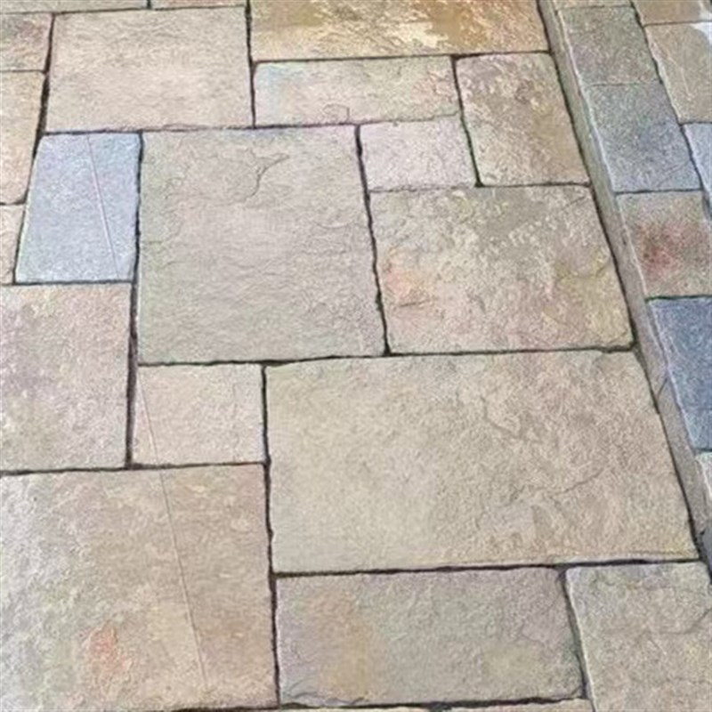 天然莱姆石花园h砖别墅庭院地板砖 户外园林地铺石莱姆石瓷砖石材