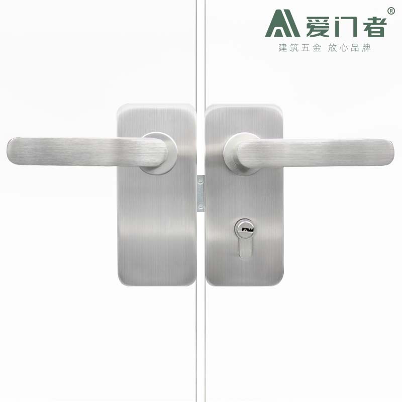 无框玻璃门锁玻璃门执手锁推拉门锁办公室隔断X单双门玻璃锁