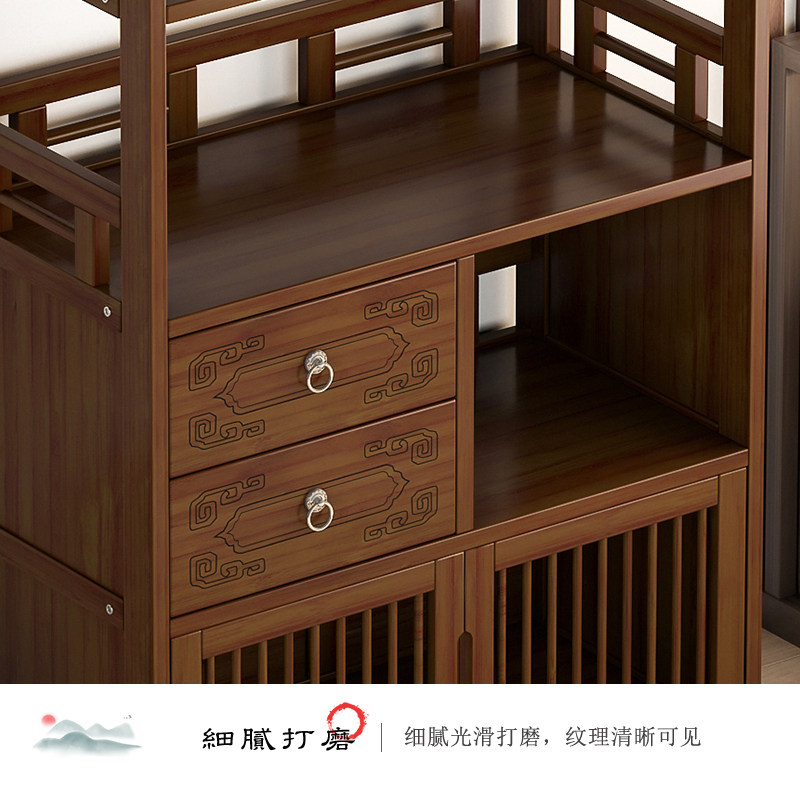 实木落地多层收纳架经济型微波炉烤箱储物架子厨房置Y物架卧室客