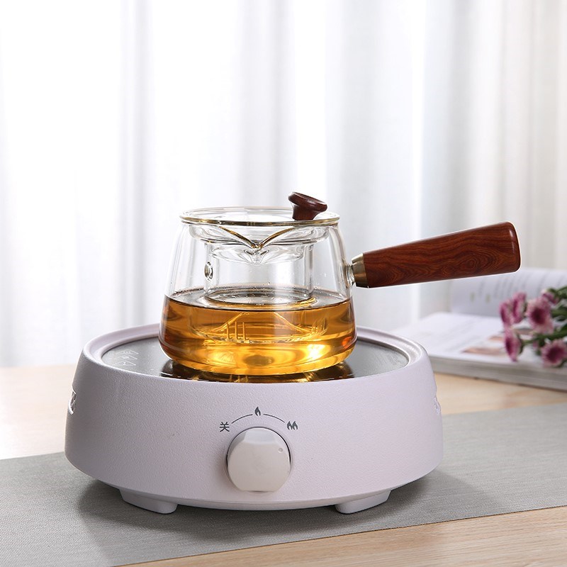 电陶炉煮茶壶 玻璃侧把煮茶器家用热高温养生茶具套装泡茶器炉子
