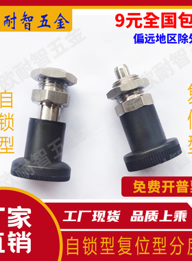 分度销 旋钮柱塞 弹簧销 定位柱GN607 GN607.1 Halder/E+G M12M16