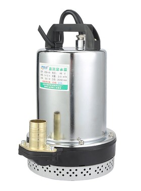 农用12V24V48V60V72V电瓶车电动车抽水机48V高扬程直流潜水泵船用