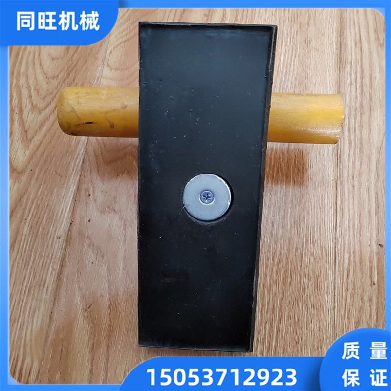 带磁铁单面橡胶止褪器 200*70*110 带木把橡胶挡轮块 防溜止退器