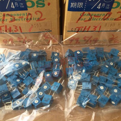 日本原装TOCOS GF06S B103K 10K 侧调电位器 立式 GF06S 精密可调