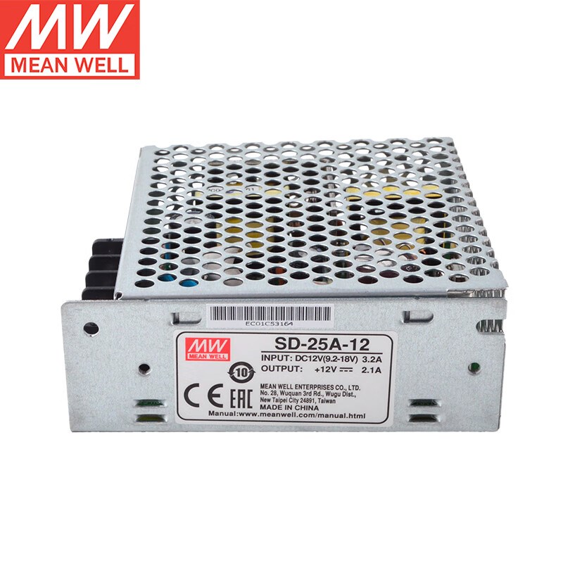 台湾明纬SD-25A-12 DC转DC变压器电源驱动开关电源 2.4A 12V