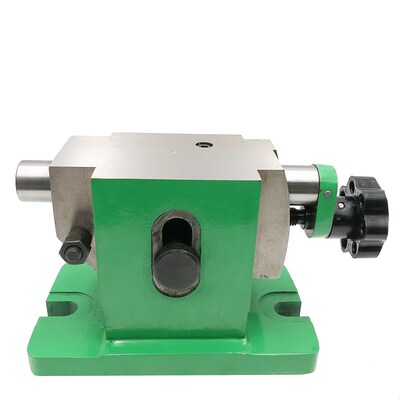 万能分度头可调微调尾座铣床中心高F11100 125 160分度盘尾架顶针