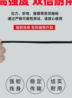 手电筒充电器双两孔B字强光手灯充电线2孔直充220V通用1101电源线