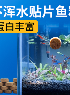 海豚热带鱼饲料斗鱼鱼食灯科鱼小型鱼孔雀鱼小颗粒鱼粮微粒贴片