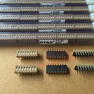 开关 8位 16脚 KSA81 平拨 镀金脚 拨码 日本OTAX 间距2.54mm