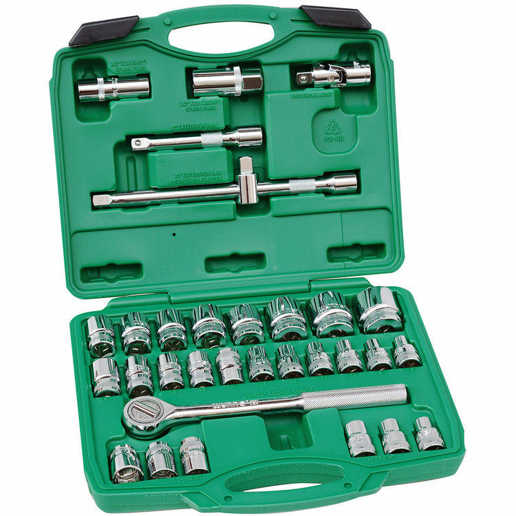 威力狮 32件铬钒钢套筒工具组套 32PC套筒扳手 套筒头子 W032