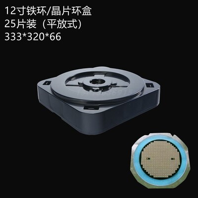 12寸晶片环运输盒 wafer carrier box晶舟盒水平环盒铁环盒扩晶环