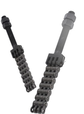 10B10A-2双排12A链条调节螺杆单排16A20A滚珠链条螺杆08B-1螺杆