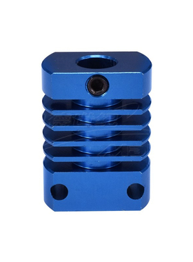 3D打印机 配件 挤出机 MK10 E3DV6 散热铝块 散热片 散热器蓝色