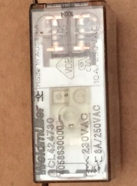 全新原装正品 魏德米勒 RCL424730 230VAC 8A进口继电器