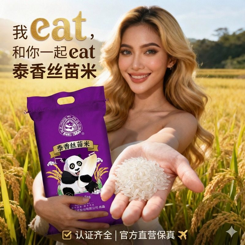 正宗丝苗米泰国香米猫牙米胚芽米农家当季大米10斤长粒米超长香米